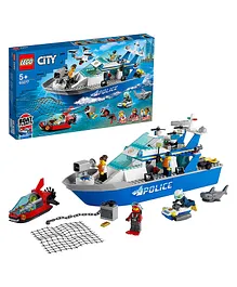 LEGO City Police Patrol Boat 60277 Building Kit (276 Pieces)