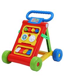 Baby Musical Activity Walker Toddler Learning Toys - Red