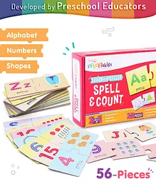 Intelliskills Learn With Puzzles Spell & Count Puzzles - 56 Pieces