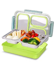 New Pinch Stainless Steel Lunch Box with Spoon and Fork -  color may vary