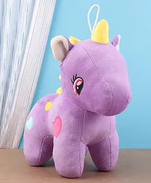 Toytales Unicorn Soft Toy Shape Purple - Height 34 cm