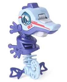SilverLit Musical Seahorse Cyberpunk Electronic Creature - Blue Purple