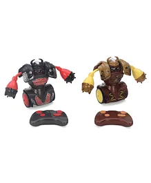 Silverlit  Remote Control Fighting Robot With Viking Battle Pack of 2 - Red Yellow