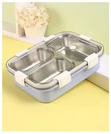 Yamama 3 Grid Insulated Stainless Steel Lunch Box for - Light Blue