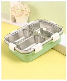 Yamama 3 Grid Insulated Stainless Steel Lunch Box - Green