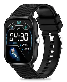 pTron Force X 10e Smartwatch Full Touch Color Display 24 x 7 Heart Rate Tracking SpO2 Multiple Faces 10 to 12 Days Runtime Sleep Health Fitness Trackers & IP68 Waterproof - Black