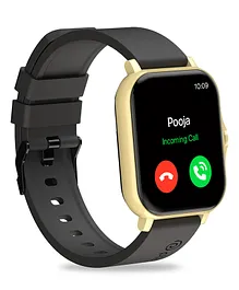pTron Pulsefit P261 Bluetooth Calling Smartwatch With 1.7 Full Touch Color Display - Black & Gold