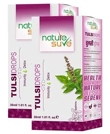 Nature Sure Tulsi Drops for Immunity and Detox Pack of 2 - 30 ml each