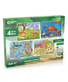 Spartan Kids Animals & Birds Theme Jigsaw Puzzle Set of 4 - 96 Pieces