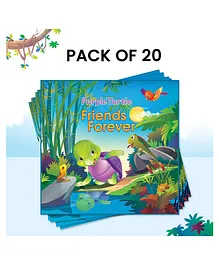 Purple Turtle Birthday Returns Story Books  Friends Forever Pack of 20 - English