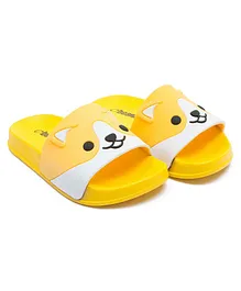 Beanz Bear Design Sliders-Yellow