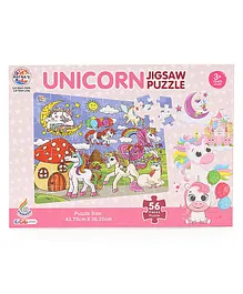 Unicorn Jigsaw Puzzle Multicolour - 56 Pieces