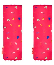 Rabitat Anti-Roll Bolster Totally Adorable Print Pack of 2 - Pink