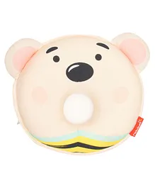 Rabitat Anti-Flat Head Pillow Bear Face Design - Pink