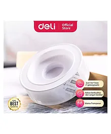 Deli Double-sided Transparent Tape - White