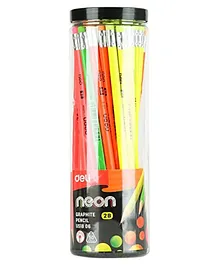 Deli 2B Graphite Writing Drawing Sketching Pencil Multicolor - 50 Pieces