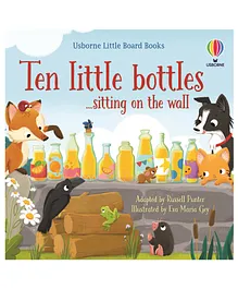 Usborne Little Board Books Ten Little Bottles Sitting On The Wall By Russell Punter- English
