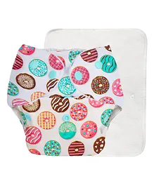 BASIC Reusable Cloth Diaper with New Quick Dry UltraThin Insert - Multicolour