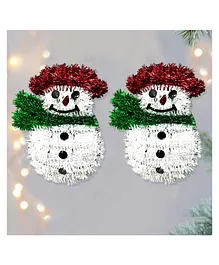 AMFIN Christmas Tree Decoration Hanging Decoration Wall Item Pack of 2 - White