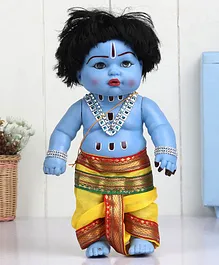 Speedage Krishna Doll With Jewellery Blue - Height 30.5 cm