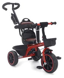 Little Steps Tricycle Storage Basket Rider With Cusion Seat- Red
