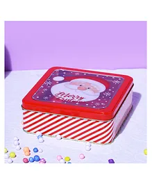 A Vintage Affair Cute Santa Claus Cookie Box - Red