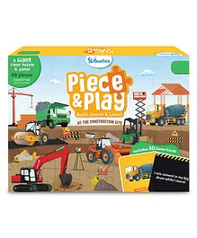 Skillmatics Floor Puzzle & Game : Piece & Play Construction Site Fun & Educational 48 Piece Jigsaw Puzzle
