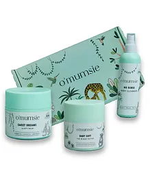 O'mumsie-Bedtime Rituals Kit with Body Cleanser Face & Body Butter Sleepy Balm in an Amazing Gift Box - 250 ml & 150 g