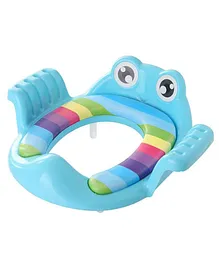 Adore Froggie! Potty Seat Trainer with Extra Soft Cushion and Handle - Blue