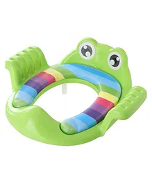 Adore Froggie! Potty Seat Trainer with Extra Soft Cushion and Handle - Green
