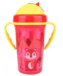 Adore Kiddo! Straw Training Sipper With Handle Retractable Straw Red - 300 ml
