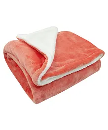 TIDY SLEEP Sherpa Blanket - Orange