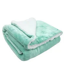 TIDY SLEEP Sherpa Blanket - Sea Green