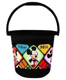 Kuber Industries Disney Mickey Minnie Print Bucket - Black