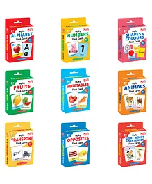 Little Berry Big Flash Cards for Kids Fun and Educational All-in-One Pack of 9 - 288 Cards