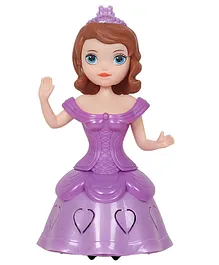 VGRASSP Small Musical Rotating and Dancing Omni Directional Doll with Light up Body - Purple