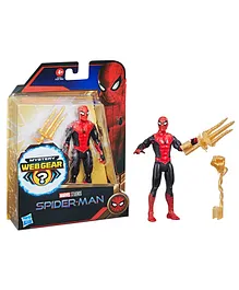 Marvel Mystery Web Gear Upgraded Spider Man Black and Red - Height 14.5 cm