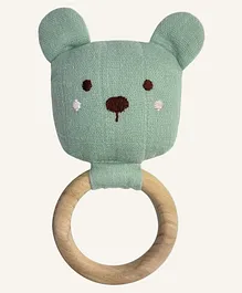 Abracadabra Organics Collectible Teether Bear - Green