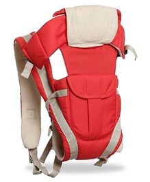 Chinmay Kids Baby Carrier Bag Adjustable Hands Free 4 in 1 Baby Baby Safety Belt Child - Red