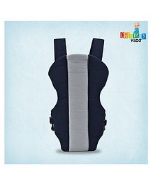 Chinmay Kids 2 Way Premium Baby Carrier Bag With Adjustable Strap & Head Support Line -  Grey