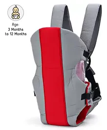 Chinmay Kids 2 Way Premium Baby Carrier Bag With Adjustable Strap & Head Support Line - Red