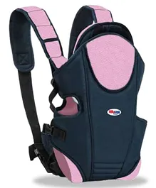 Chinmay Kids 3 in 1 Premium Baby Carrier Bag With Adjustable Strap & Head Support - Black Pink