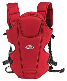 Chinmay Kids 3 in 1 Premium Baby Carrier Bag With Adjustable Strap & Head Support - Red