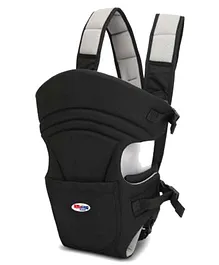 Chinmay Kids 3 in 1 Premium Baby Carrier Bag With Adjustable Strap & Head Support Line Black Grey