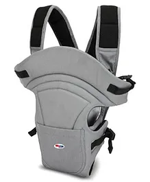 Chinmay Kids 3 in 1 Premium Baby Carrier Bag With Adjustable Strap & Head Support Line Black Grey