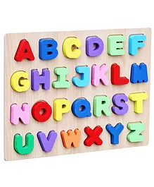 Webby Wooden Capital Alphabet Puzzle Multicolour - 26 Pieces