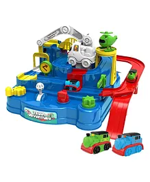 HAPPY HUES Car Adventure Toys Race Track for Toddlers- Multicolor