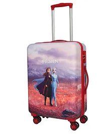 Novex Disney Original Frozen Hard Sided Polycarbonate Kids Trolley Bag with 4 Wheel - Red