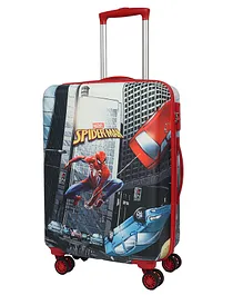 Novex Marvel Original Spider Man Hard Sided Polycarbonate Kids Trolley Bag with 4 Wheel - Red