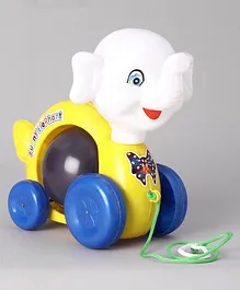 Luvely Funny Elephant Musical Pull Along Toy - Color May Vary